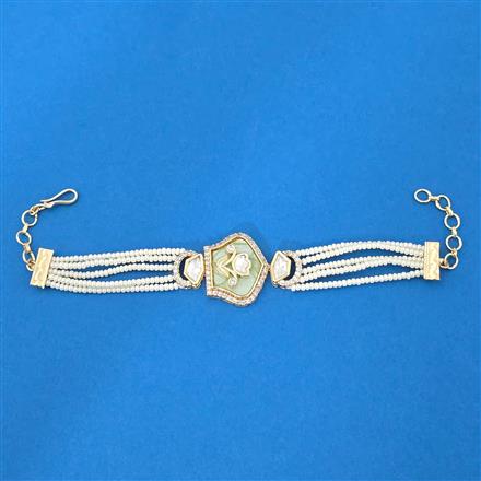 Kundan Classic Bracelet With Carat Plating
