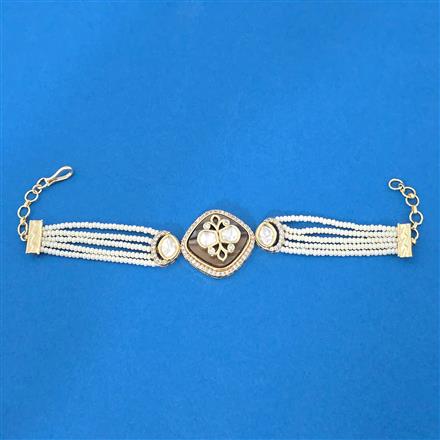 Kundan Classic Bracelet With Carat Plating