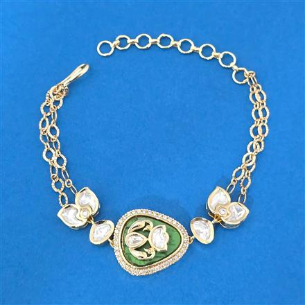 Kundan Classic Bracelet With Carat Plating