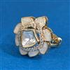 Kundan Adjustable Ring With Carat Gold Plating