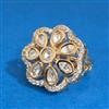 Kundan Adjustable Ring With Carat Gold Plating