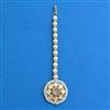 Kundan Moti Tikka With Mehndi Plating