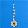Kundan Moti Tikka With Mehndi Plating
