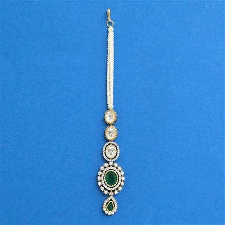 Kundan Classic Tikka With Mehndi Plating