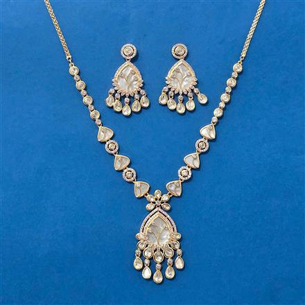 Kundan Classic Necklace With Carat Gold Plating