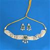 Kundan Moti Necklace With Mehndi Plating