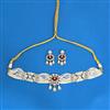 Kundan Moti Necklace With Mehndi Plating