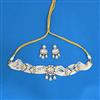 Kundan Moti Necklace With Mehndi Plating