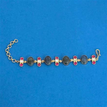 Kundan Classic Bracelet With Gold Plating