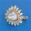 Kundan Adjustable Ring With Carat Gold Plating