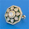 Kundan Adjustable Ring With Carat Gold Plating