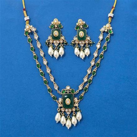 Kundan Classic Necklace Set With Gold Plating