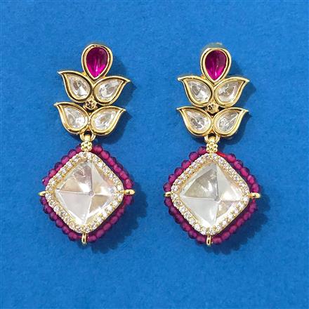 Kundan Classic Earring With Carat Gold Plating