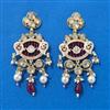 Kundan Moti Earring With Carat Gold Plating