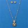 Kundan Classic Pendant Set With Carat Gold Plating
