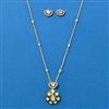 Kundan Classic Pendant Set With Carat Gold Plating