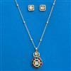 Kundan Classic Pendant Set With Gold Plating
