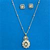 Kundan Classic Pendant Set With Gold Plating