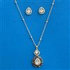 Kundan Classic Pendant Set With Gold Plating