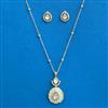Kundan Classic Pendant Set With Gold Plating