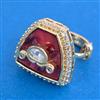Kundan Adjustable Ring With Gold Plating