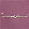 Kundan Adjustable Bracelet With Carat Gold Plating