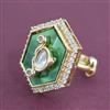 Kundan Adjustable Ring With Carat Gold Plating