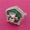 Kundan Adjustable Ring With Carat Gold Plating