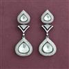Kundan Classic Earring With Black Carat Plating