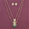 Kundan Classic Pendant Set With Carat Gold Plating