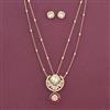Kundan Classic Pendant Set With Carat Gold Plating