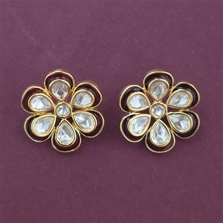 Kundan Meenakari Earring With Carat Gold Plating