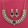 Kundan Classic Necklace With Mehndi Plating