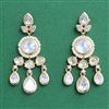 Kundan Classic Earring With Carat Rhodium Plating