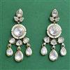 Kundan Classic Earring With Carat Rhodium Plating