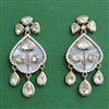 Kundan Classic Earring With Carat Rhodium Plating