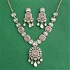 Kundan Classic Necklace Set With Mehndi Plating