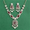 Kundan Classic Necklace Set With Mehndi Plating