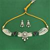 Kundan Classic Necklace Set With Mehndi Plating