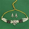 Kundan Classic Necklace Set With Mehndi Plating