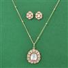 Kundan Classic Pendant Set With Carat Gold Plating