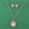 Kundan Classic Pendant Set With Carat Gold Plating