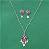 Kundan Classic Pendant Set With Carat Gold Plating