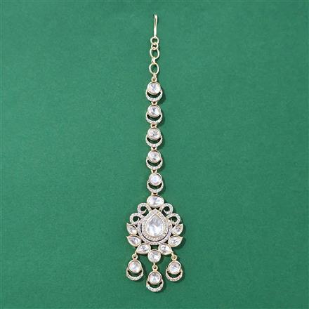 Kundan Classic Tikka With Carat Mehndi Plating