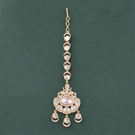 Kundan Classic Tikka With Carat Mehndi Plating