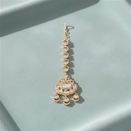 Kundan Classic Tikka With Carat Mehndi Plating