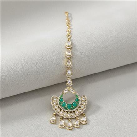 Kundan Classic Tikka With Mehndi Plating