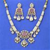 Kundan Classic Necklace Set With Carat Gold Plating