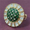 Kundan Adjustable Ring With Carat Gold Plating