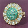 Kundan Adjustable Ring With Carat Gold Plating